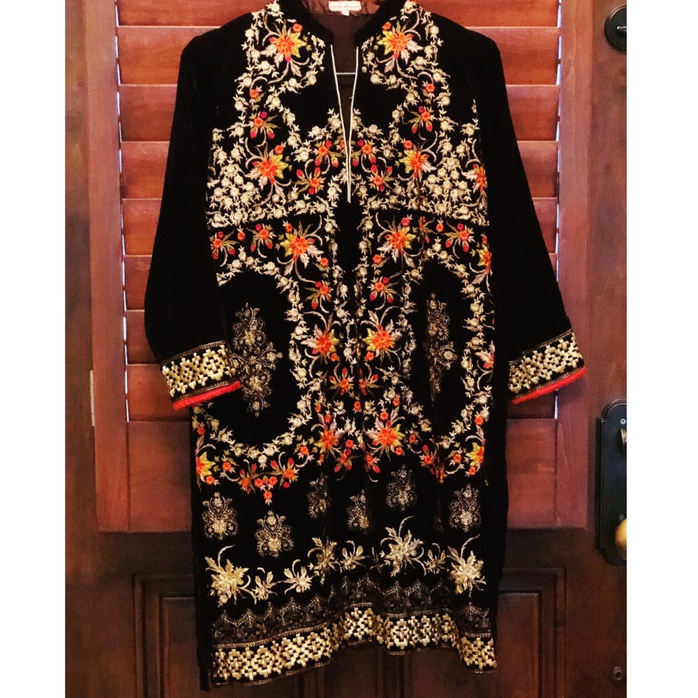 Pakistani designer velvet shirt/ kurti/ kurta